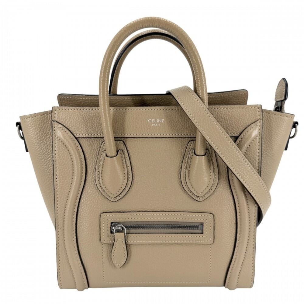 Celine Women's Luggage Nano Handbag Shoulder Bag Crossbody CELINE 189243DRU L...